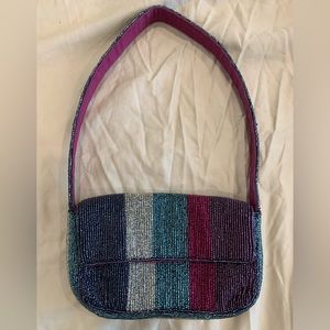 Beaded shoulder bag